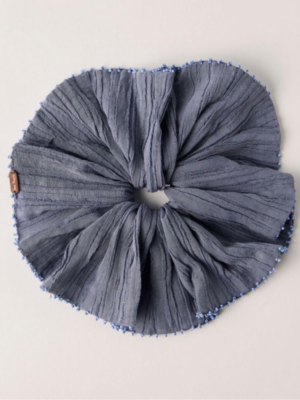 Free People Calypso Beaded Scrunchie in Blue NWT